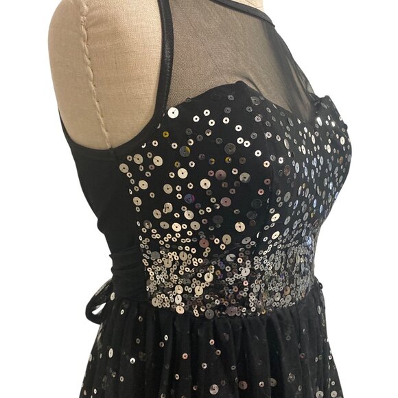 Ruby Rox Sequined Black Dress - Picture 5 of 12